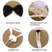 s UPF 50+ Foldable Summer Wide Brim Sun Beach Straw Sun Hats with Bowknot  eb-81106908